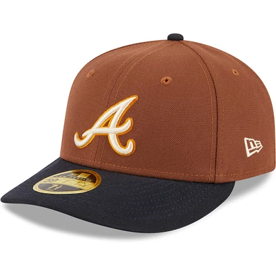 Men's New Era Brown Atlanta Braves Tiramisu Low Profile 59FIFTY Fitted Hat