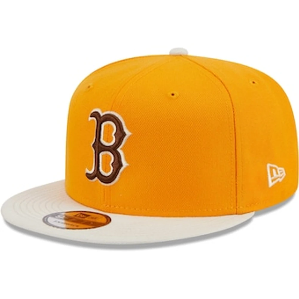 Men's New Era Gold Boston Red Sox Tiramisu  9FIFTY Snapback Hat