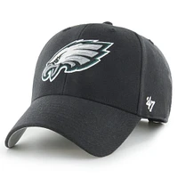 Men's '47 Black Philadelphia Eagles MVP Adjustable Hat