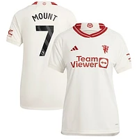 Women's adidas Mason Mount White Manchester United 2023/24 Third Replica Player Jersey