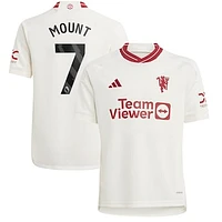 Youth adidas Mason Mount White Manchester United 2023/24 Third Replica Player Jersey