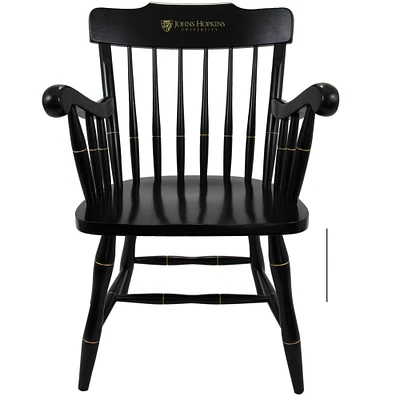 Black Johns Hopkins Blue Jays Captain's Chair