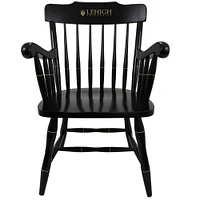 Black Lehigh Mountain Hawks Captain's Chair