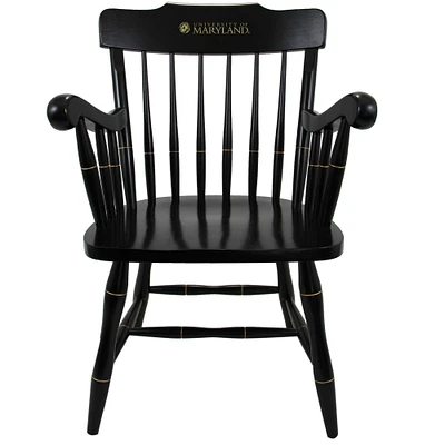 Black Maryland Terrapins Captain's Chair