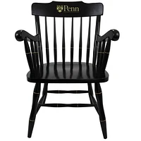 Black Pennsylvania Quakers Captain's Chair
