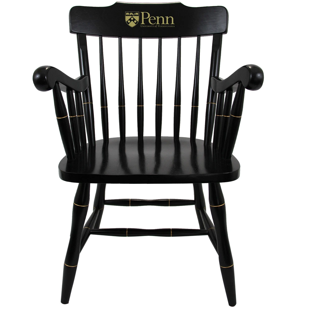 Black Pennsylvania Quakers Captain's Chair