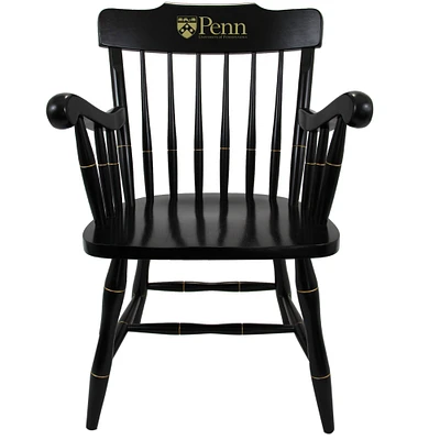 Black Pennsylvania Quakers Captain's Chair