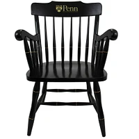 Black Pennsylvania Quakers Captain's Chair