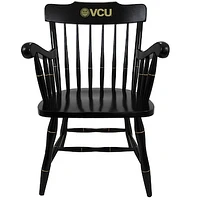 Black VCU Rams Captain's Chair