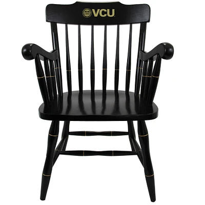 Black VCU Rams Captain's Chair