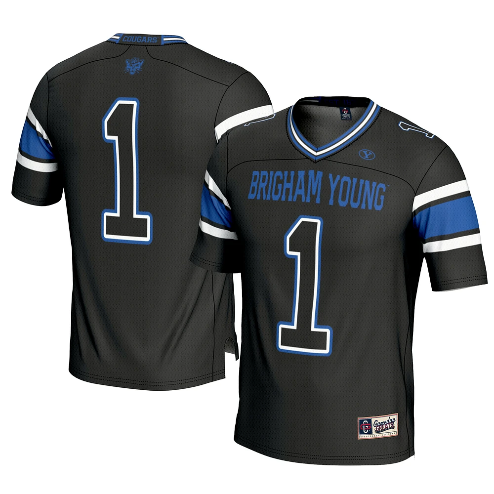 Men's GameDay Greats #1 Black BYU Cougars Football Jersey