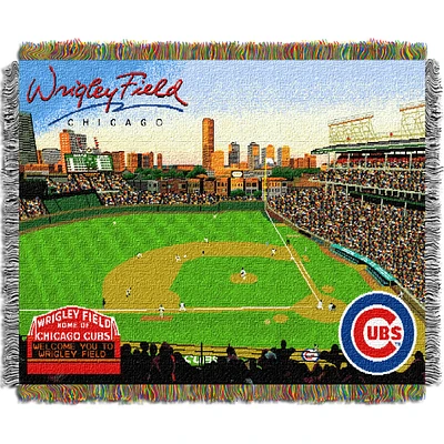 The Northwest Group  Chicago Cubs 48" x 60" Stadium Tapestry Throw Blanket
