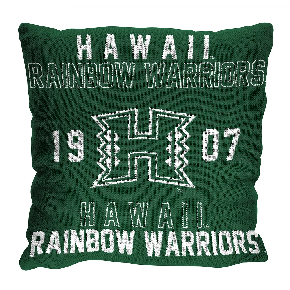 The Northwest Group  Hawaii Rainbow Warriors 20" x 20" Stacked Pillow
