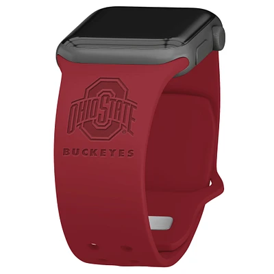 Ohio State Buckeyes Debossed Silicone Apple Watch Band