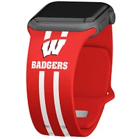 Wisconsin Badgers Silicone Apple Watch Band