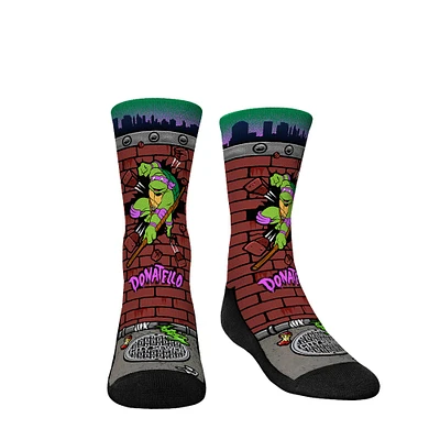 Youth Rock Em Socks Teenage Mutant Ninja Turtles Donatello Breakout Crew Socks