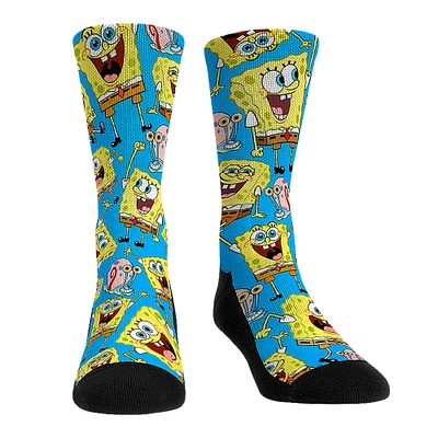 Unisex Rock Em Socks SpongeBob SquarePants Character All Over Print Crew
