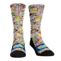 Unisex Rock Em Socks SpongeBob SquarePants Stacked Characters Crew