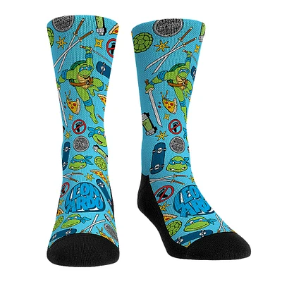 Unisex Rock Em Socks Teenage Mutant Ninja Turtles Leonardo Kaboom! Crew