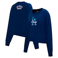 Women's Pro Standard Royal Los Angeles Dodgers Painted Sky Pullover Sweatshirt