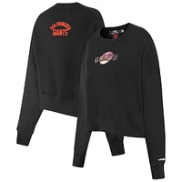 Women's Pro Standard Black San Francisco Giants Painted Sky Pullover Sweatshirt