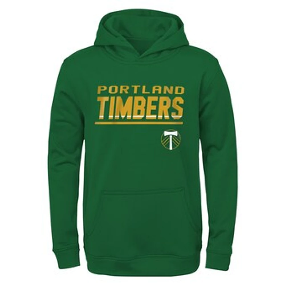 Youth Green Portland Timbers Headliner Pullover Hoodie