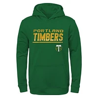 Youth Green Portland Timbers Headliner Pullover Hoodie