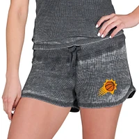 Women's Concepts Sport  Charcoal Phoenix Suns Resurgence Waffle Knit Shorts
