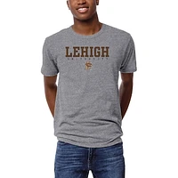 Men's League Collegiate Wear  Heather Gray Lehigh Mountain Hawks Victory Falls Tri-Blend T-Shirt