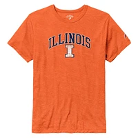 Men's League Collegiate Wear  Heather Orange Illinois Fighting Illini Arch Victory Falls Tri-Blend T-Shirt