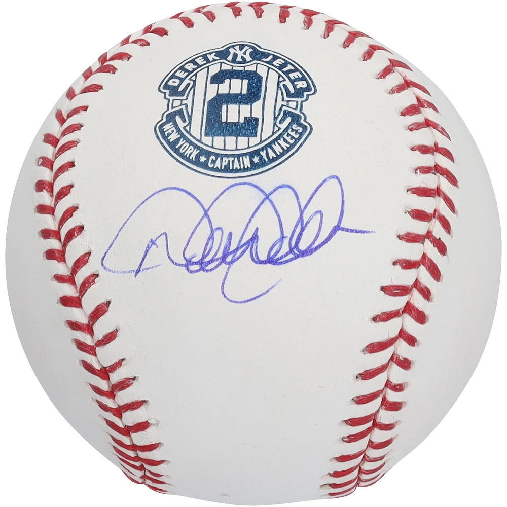 Derek Jeter New York Yankees Autographed Retirement Logo Baseball