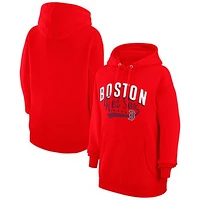 Women's G-III 4Her by Carl Banks  Red Boston Sox Filigree Team Pullover Hoodie