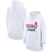 Women's G-III 4Her by Carl Banks  White St. Louis Cardinals Team Fleece Pullover Hoodie