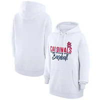 Women's G-III 4Her by Carl Banks  White St. Louis Cardinals Team Fleece Pullover Hoodie