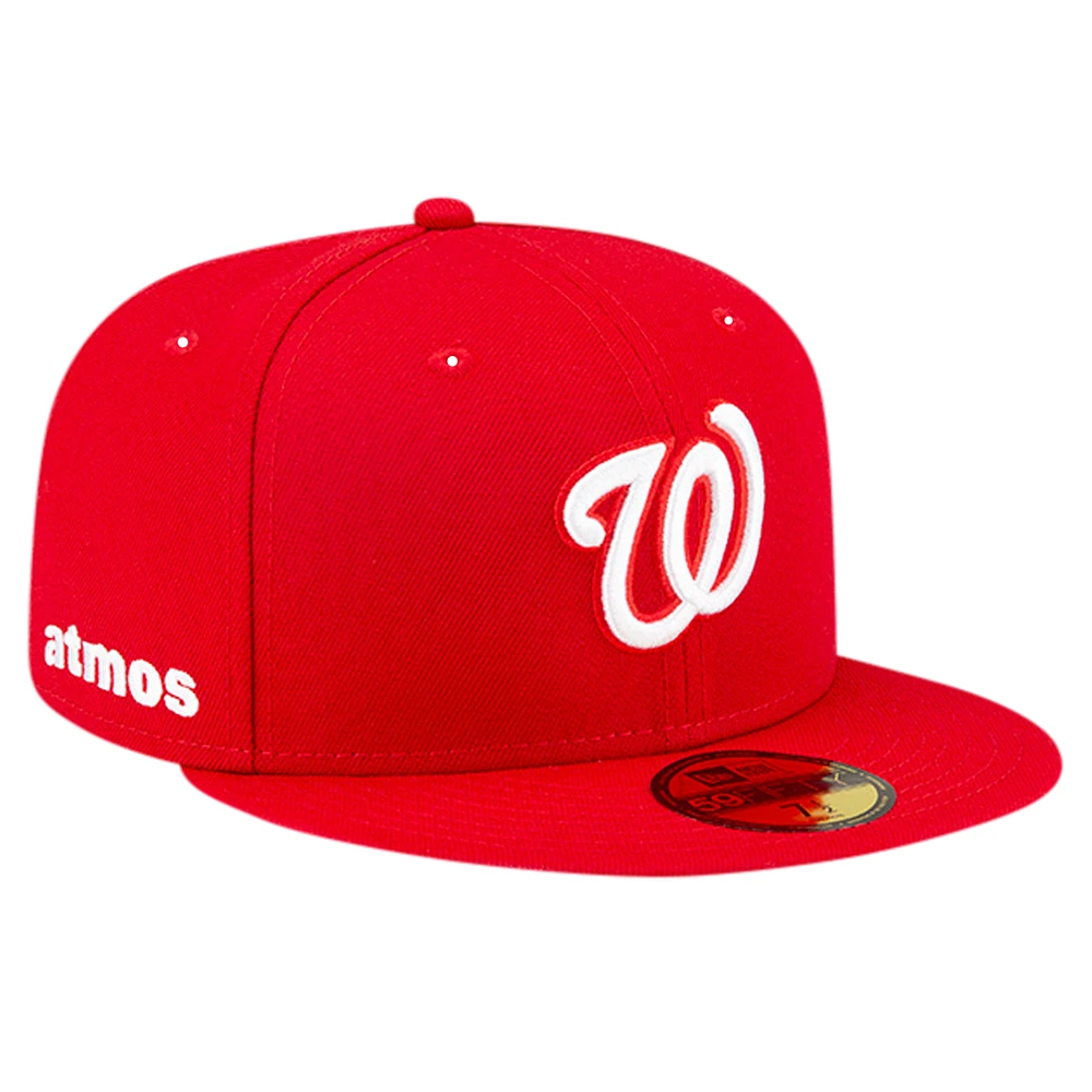 Men's New Era Red Washington Nationals Atmos Animal Undervisor 59FIFTY Fitted Hat