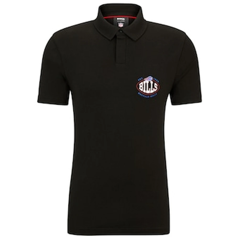 Men's BOSS X NFL  Black Buffalo Bills Polo