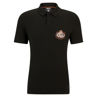 Men's BOSS X NFL  Black Cincinnati Bengals Polo