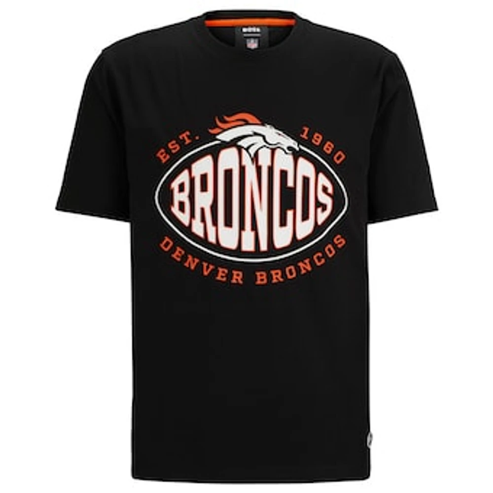 Men's BOSS X NFL  Black Denver Broncos Trap T-Shirt