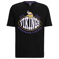 Men's BOSS X NFL  Black Minnesota Vikings Trap T-Shirt
