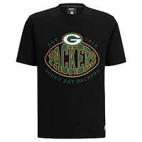 Men's BOSS X NFL  Black Green Bay Packers Trap T-Shirt