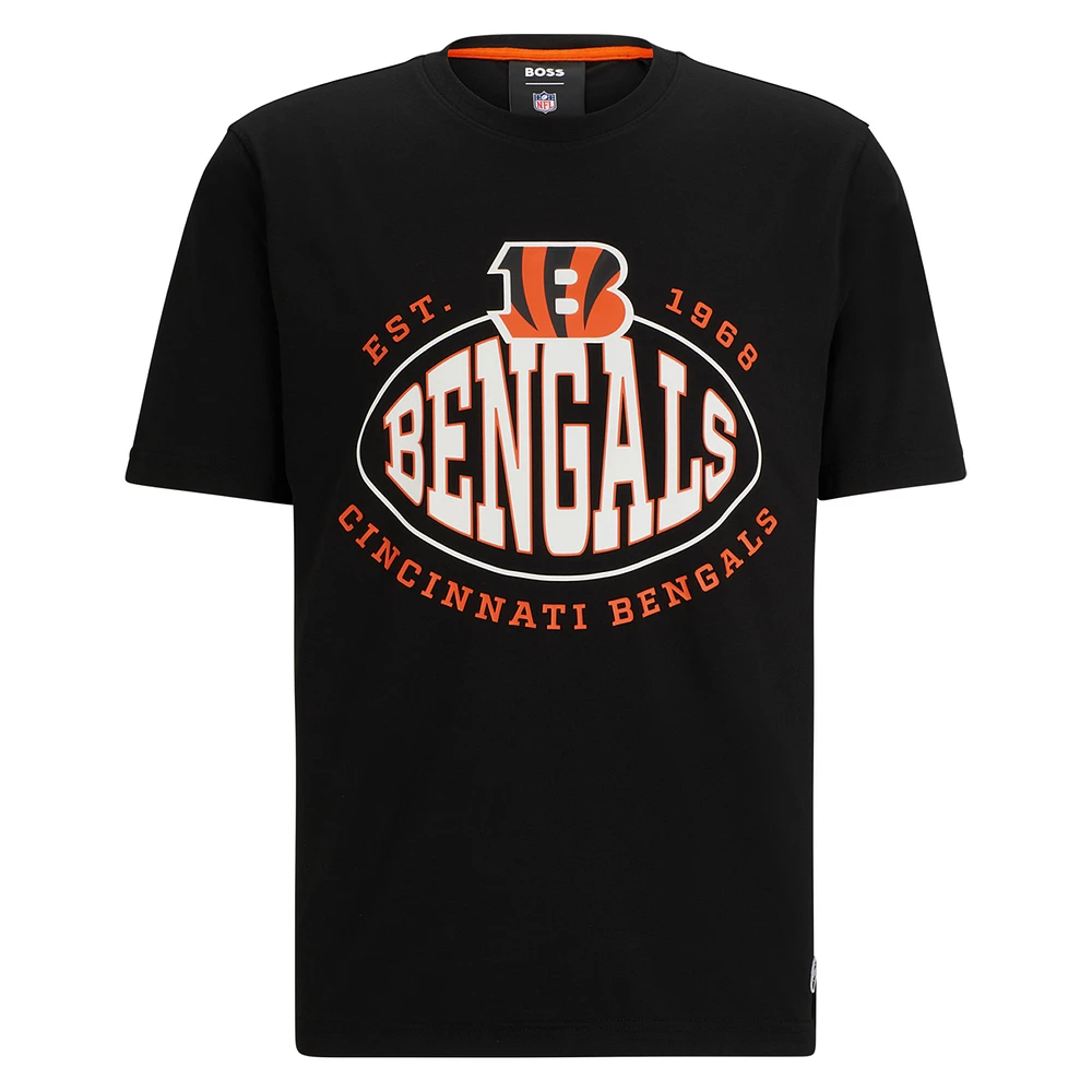 Men's BOSS X NFL  Black Cincinnati Bengals Trap T-Shirt