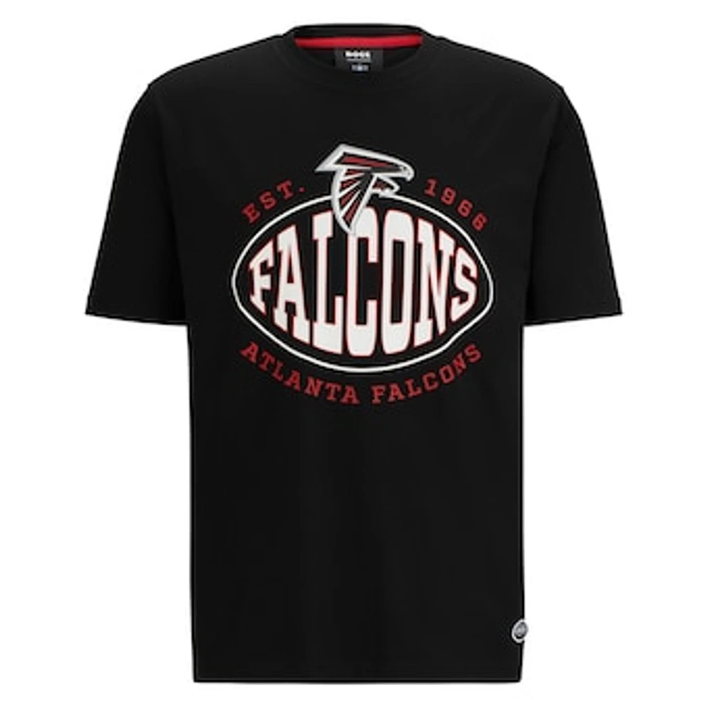 Men's BOSS X NFL  Black Atlanta Falcons Trap T-Shirt