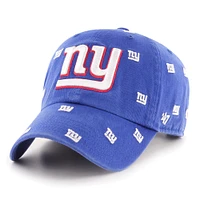 Unisex '47 Royal New York Giants Confetti Clean Up Adjustable Hat