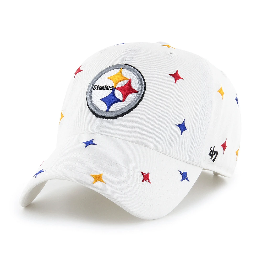 Unisex '47 Pittsburgh Steelers Confetti Clean Up Adjustable Hat