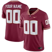 Men's Nike Garnet Florida State Seminoles Custom Game Jersey