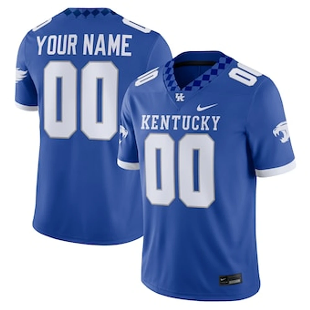 Men's Nike  Royal Kentucky Wildcats  Custom Game Jersey