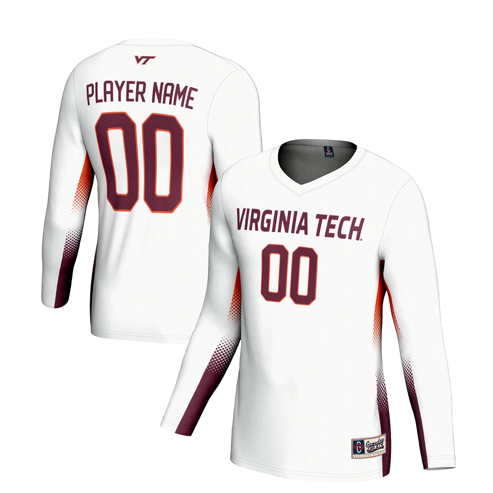 Youth GameDay Greats White Virginia Tech Hokies NIL Lightweight Volleyball Jersey
