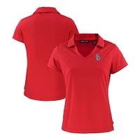Women's Cutter & Buck  Red St. Louis Cardinals Daybreak Eco Recycled V-Neck Polo