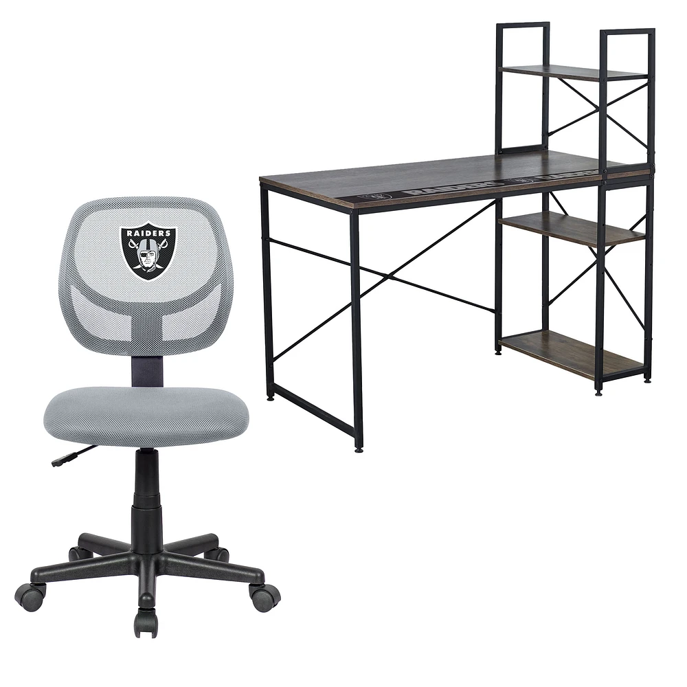 Imperial Las Vegas Raiders Team Logo Desk & Office Chair Set