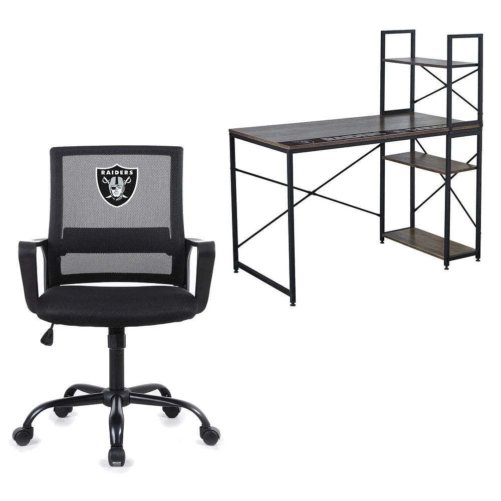 Imperial Las Vegas Raiders Team Logo Desk & Office Chair Set